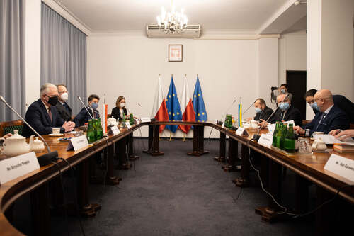 Spotkanie wicepremiera Jarosława Gowina z ukraińskim wicepremierem Oleksijem Reznikovem